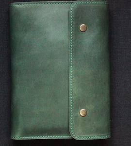 Couverture de carnet en cuir véritable de luxe rustique avec protection et support rechargeable pour journalisation et notes NBC-0070 - Product Image 6