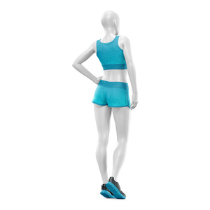 Conjunto de Sujetador Deportivo y Pantalones Cortos de Yoga Sublimados Ligeros para Mujer, que Absorben la Humedad, Ecológicos, Suministro de Fábrica OEM - Product Image 5