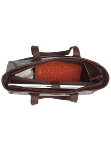 Sac fourre-tout en polyester imprimé résistant à l'eau avec fermeture éclair pour le shopping et les voyages - Product Image 3