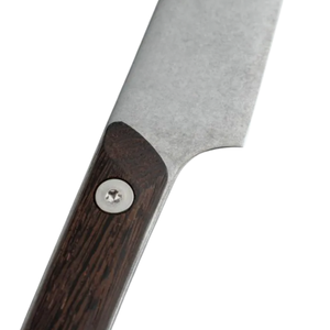 Cuchillo para carne de acero inoxidable con hoja afilada y mango de madera para cortar carne de res, para mesa de comedor, restaurante y cocina - Product Image 3