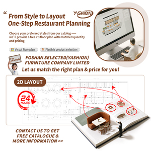 Muebles Retro <span class=keywords><strong>para</strong></span> Restaurante, Juego de Mesa y Sillas con Asientos Tapizados y Respaldo Estampado <span class=keywords><strong>para</strong></span> Cafetería, Bistro, Restaurante - Product Image 5