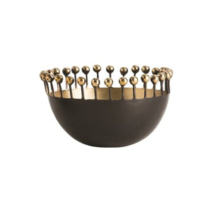 Tazón de Metal Premium para Servir Alimentos, Vajilla Decorativa Moderna, Tazón para Aperitivos, Frutas, Postres y Dulces, para Fiestas y Restaurantes - Product Image 5