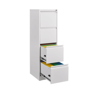 Armadietto Verticale in Metallo a 4 Cassetti con Serratura, Organizzatore per Documenti A4/Letter Formato, per Ufficio e Casa - Product Image 6