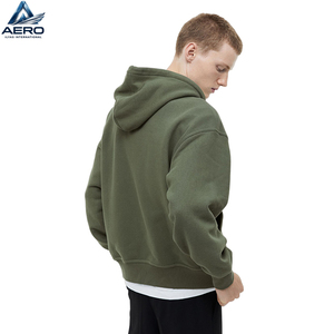 Sudaderas con capucha de alta calidad al por mayor, 100% algodón, personalizadas con estampado puff, estilo urbano, casual, oversize, con cremallera, para hombre, de forro polar francés grueso. - Product Image 4