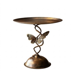 Highly Recommendable Butterfly Design Metal <b>Cake</b> <b>Stand</b> with Antique Finish Ideal For Displaying Cupcakes Pastries <b>Cake</b> Cookies - Product Image 1