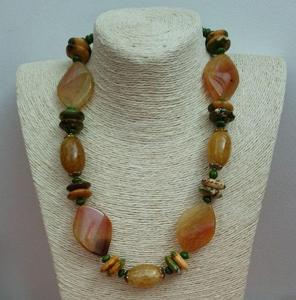 สร้อยคอเรซิ่นสไตล์วินเทจ ประดับลูกปัดหลากสีสัน ดีไซน์เรขาคณิต งานแฮนด์เมด เครื่องประดับแฟชั่นสำหรับงานปาร์ตี้ เหมาะสำหรับทุกเพศ - Product Image 3