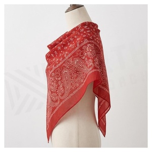 Pañuelo de Seda Cuadrado para Mujer, Estampado Floral, Elegante, Multifuncional, Accesorio de Moda para Todas las Temporadas - Product Image 3