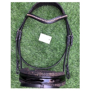 สินค้ามาใหม่บังเหียนม้าน้ำหนักเบาสไตล์อังกฤษบุนวมนุ่มพร้อมกระดุมคริสตัลทนทานมีให้เลือกทุกขนาด-ขายส่ง - Product Image 1