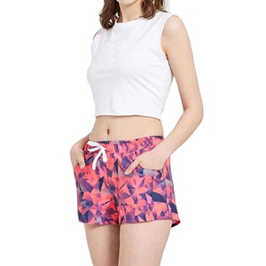 Luxury Holiday Swim Shorts Breathable Material Soft <b>Elastic</b> Waist Ideal Beach Style Women Beach Short - Product Image 4