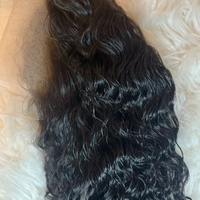 Perruque 360 Lace en Cheveux Humains Vierges Indiens de Luxe, Sans Colle, Noir Naturel, Anti-Nœuds, Longue Durée, Densité 250%, Dentelle HD, Grande Taille