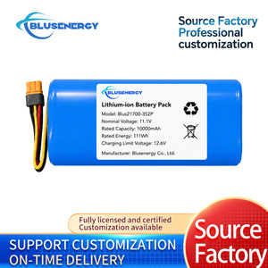 Batterie au lithium rechargeable Blusenergy 21700 11,1 V 10000 mAh 10 Ah 12 V avec connecteur BMS pour robot et appareils portables - Product Image 2