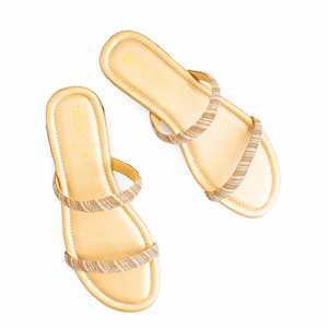 Zapatilla Casual Dorada para Mujer, Modelo Deportivo CL2004 - Product Image 1