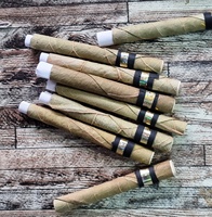 Rouleaux de feuilles d'ébène naturel à combustion Super lente Fourniture d'usine en vrac Pointes en bois et en verre Même qualité de feuille brûlante