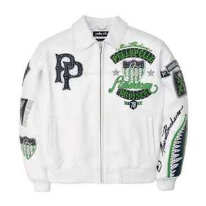 Chaqueta de Motocicleta Reversible Impermeable para Hombre, de Cuero Vacuno Encerado Lavado Negro Marrón, con Cuello Alto y Tallas Grandes - Product Image 1