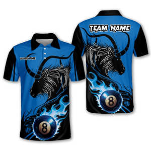 Camiseta de Billar Personalizada para Hombre, Impresión Personalizada, 100% Poliéster Transpirable, Regalo para Jugadores de Equipo - Product Image 3