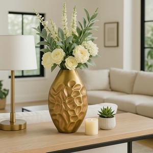 Jarrón de Metal de Lujo para Flores Artificiales o Frescas, Decoración Elegante para Eventos e Interiores - Product Image 6