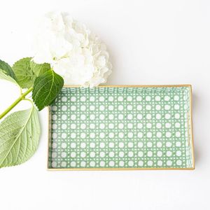High Quality Wood <b>Tray</b> Classic Design Handcrafted Natural Bone Inlay MDF Food Inspired India for Serving Home Restaurants Hotels - Product Image 1