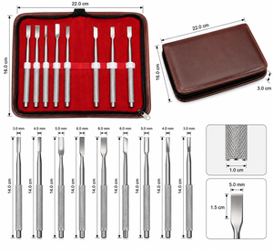 Ciseaux chirurgicaux en acier inoxydable DETAIN IMPEX, ensemble de 8 pièces, instruments de chirurgie générale manuels, classe I, certifiés ISO13485, pour os - Product Image 6