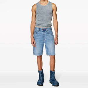 Shorts en toile respirants et écologiques pour homme, coupe classique, personnalisables, noirs, décontractés, style streetwear, avec élastique, pour l'été - Product Image 2