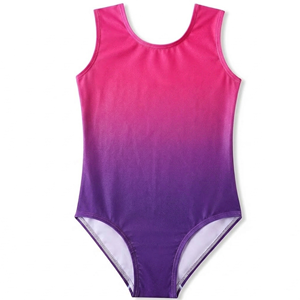 Ensembles de performance de gymnastique et de ballet pour filles, justaucorps imprimés pour adultes, combinaisons d'entraînement en polyester à manches courtes – Vente en gros - Product Image 3