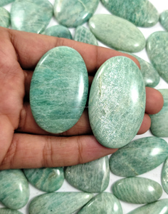 Lote de Gemas Sueltas de Amazonita Natural para Joyería, Formas Mixtas, Corte Esmeralda y Corte Cojín, Piedra de Cuarzo Cristalino - Product Image 3