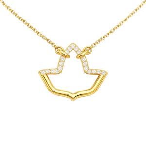 Collar AKA Ivy Infinity en Oro Vermeil para Mujer, Elegante Joyería de Moda Inspirada en Hiedra, Cadena con Colgante de Lujo, Regalo - Product Image 1