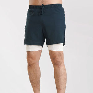 Pantalones Cortos Deportivos para Hombre al por Mayor, Ligeros, de Secado Rápido, para Entrenamiento y Running, Diseño de Color Personalizado - Product Image 3