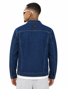 Top Quality Men's <b>Denim</b> Jacket Stylish Casual <b>Coat</b> With Strong Button Closure Front Pockets Comfortable Fit For Streetwear - Product Image 6