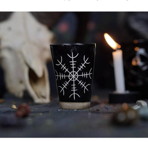 Vaso de cuerno de búfalo personalizado, hecho a mano, natural, para servir bebidas, de Blossom Craft India - Product Image 2