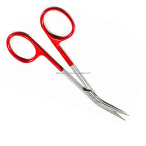 Ciseaux chirurgicaux dentelés micro certifiés CE 12cm Ciseaux chirurgicaux dentaires Instruments chirurgicaux de base privée OEM de haute qualité - Product Image 2