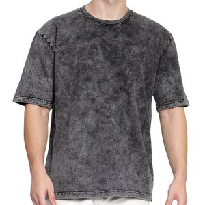 Camiseta al por mayor con lavado ácido, oversize, hombros caídos, alta calidad, 220g, tela de jersey 100% algodón, logotipo personalizado, color personalizado, para hombre - Product Image 1
