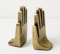 Ensemble d'entretoises à livres sculpturales modernes, support décoratif minimaliste pour livres, organisateur de bureau et de maison