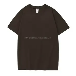 Vêtements de haute qualité, mode, logo et couleur personnalisés, chemise d'été pour homme, t-shirt avec logo brodé délavé, t-shirts unisexes - Product Image 3