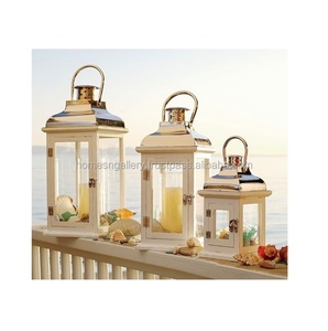โคมไฟแก้วโมร็อกโกโลหะสีทองขนาดใหญ่โบราณตกแต่งสวนงานตามสั่ง - Product Image 1