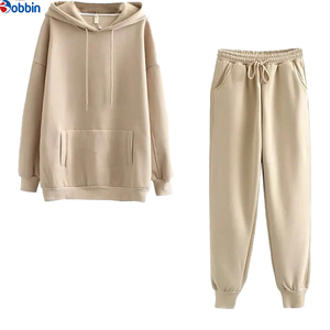 Conjunto de Sudadera con Capucha y Pantalones Deportivos Personalizados para Mujer, Sudadera con Capucha y Pantalones Deportivos de Alta Calidad, Sudadera con Capucha y Estampado Puff - Product Image 1