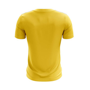 เสื้อโปโลกีฬา 100% โพลีเอสเตอร์ ระบายอากาศได้ดี ซับเหงื่อ แขนสั้น ทรงเข้ารูป สีขาวเหลือง เสื้อโปโลทีมกีฬา - Product Image 2