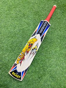 English Willow Cricket Bat Short Handle Lightweight Match Bat - Product Image 1