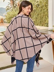 Women's Shawl Wrap <b>Poncho</b> Ruana Cape Open Front Cardigan Shawls for Spring Fall Winter - Product Image 2