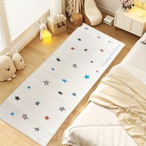 Tappeto in Peluche con Motivo a Stelle Multicolore, Lavabile in Lavatrice, per Finestre a Bovindo e Uso Domestico - Product Image 3