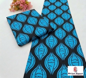 High Quality Rib Batik Brocade Medium <b>Weight</b> African Wax Print Ankara Cotton <b>Fabric</b> Custom Manufacturing OEM ODM Apparel Textile - Product Image 3