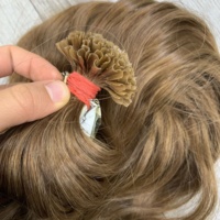 Pré-collé Vente Chaude Kératine U Tip Nano Tip Tape dans les Cheveux Russes Double Drawn Platinum Blonde Extensions de Cheveux Humains