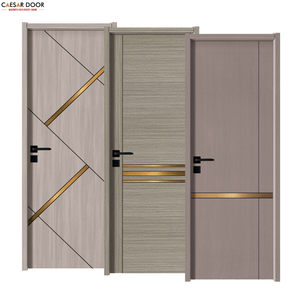 Portes en bois massif insonorisées, finition moderne en bande PVC, MDF polymère, pour entrée, intérieur, hôtel, appartement, bureau, chambre commerciale - Product Image 1