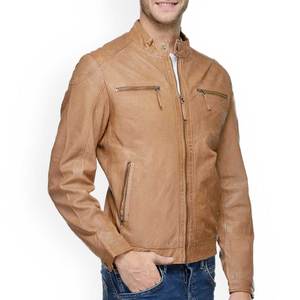 Chaqueta de Cuero para Hombre, a la Moda, Fabricada en Pakistán, Impermeable, Precio Económico, Manga Larga - Product Image 2