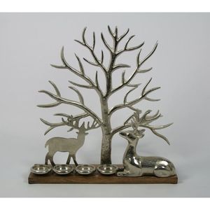 Handmade <b>Christmas</b> Tree Sculpture Good Quality Metal Wooden Base Modern <b>Christmas</b> Decoration Accessory Metal Handicraft - Product Image 2