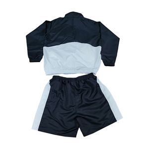 Conjunto Deportivo de Primavera para Hombre, Chaqueta Cortavientos Transpirable de Alta Calidad, Pantalones Cortos 2 en 1 con Cierre, Satén de Secado Rápido, Personalizado, Venta al Por Mayor - Product Image 4
