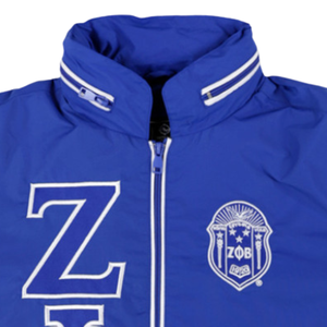 Zeta Phi Beta Windbreaker Jacket Royal Blue Lightweight Zip Up Greek Letter Jacket Water Resistant Sorority Apparel - Product Image 5