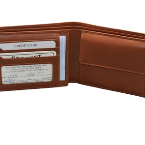 Men's Genuine Leather Bifold Wallet With <b>ID</b> Window And Multi-Card Slots Long Fold Style Daily Use - Product Image 4