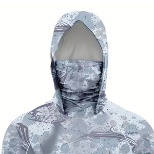 Hoodie de pêche pour homme, léger, à manches longues, avec masque intégré pour la pêche - Product Image 6