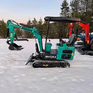 Mini-excavatrice sur chenilles de 1 tonne, hydraulique, avec moteur d'origine, pompe, moteur et composants PLC, prix usine - Meilleures ventes - Product Image 6