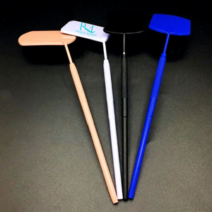 4 Different powder Coated Color And <b>Square</b> Shape Eyelash Extension <b>Mirror</b> Lash inspection <b>Mirror</b> Diamond Grip handle - Product Image 3
